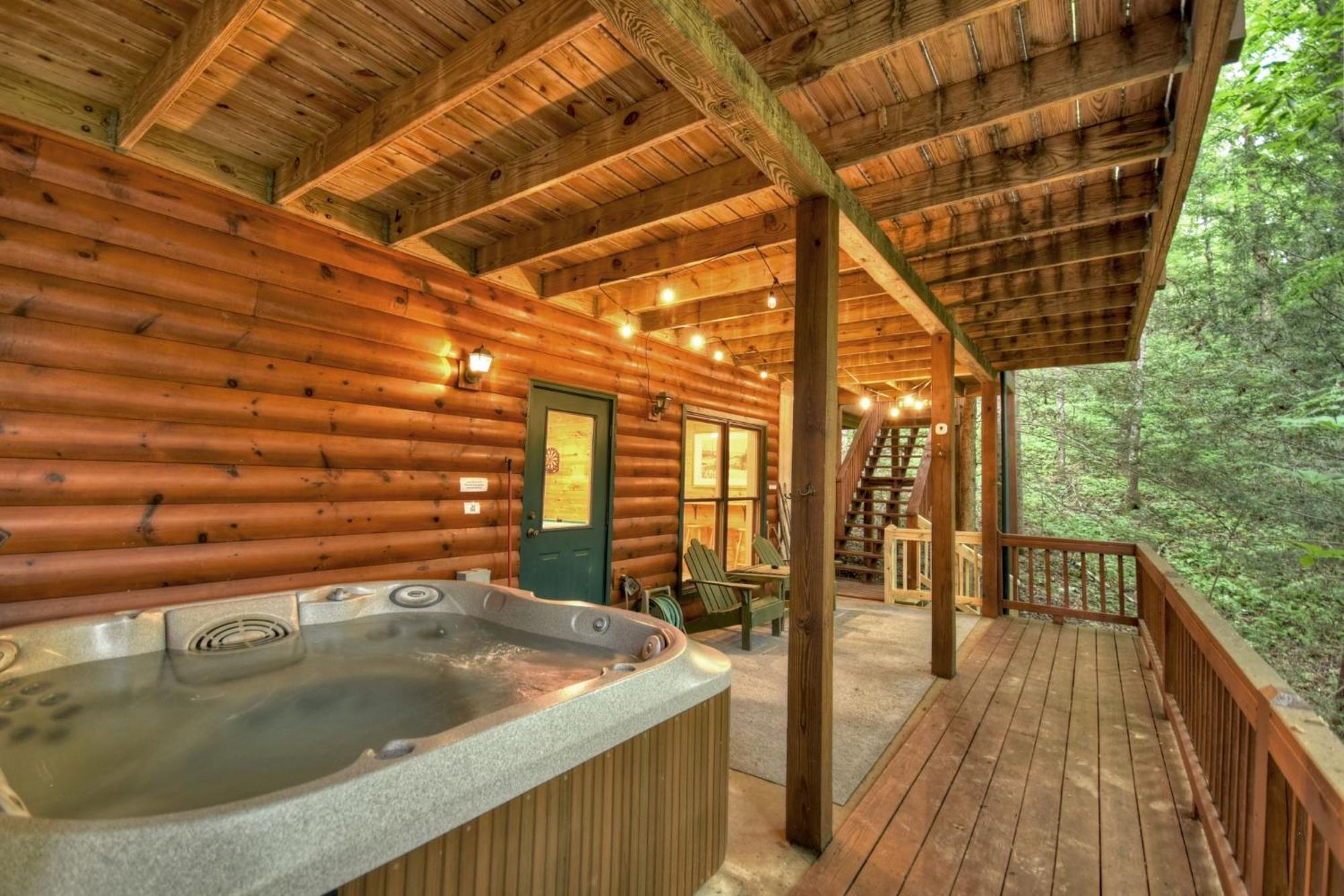 K6 Lodge Gather Around The Firepit Soak In The Hot Tub And Splash In The Creek Blue Ridge Exteriér fotografie